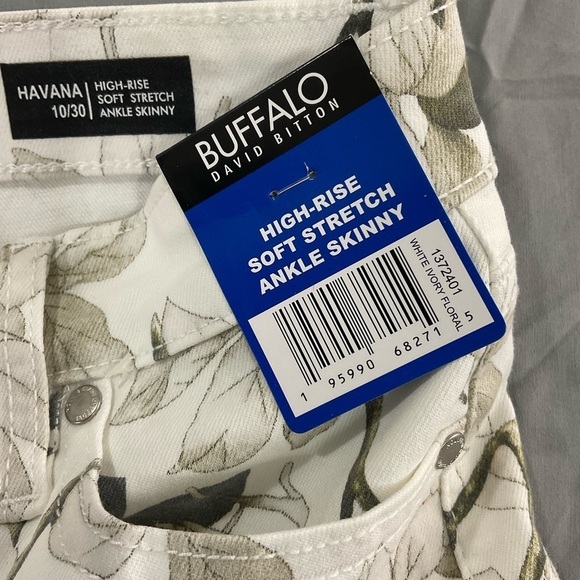Buffalo Jeans Womens 10/30 Havana High Rise Ankle Skinny Boho Floral Stretch NWT - Picture 6 of 11